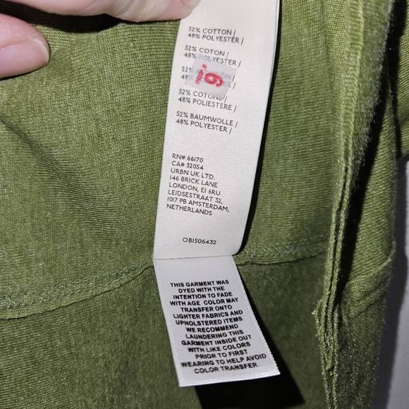 NWT! We The Free People Shirt Moss Green Women's Extra Large XL Top NEW! - Picture 9 of 15